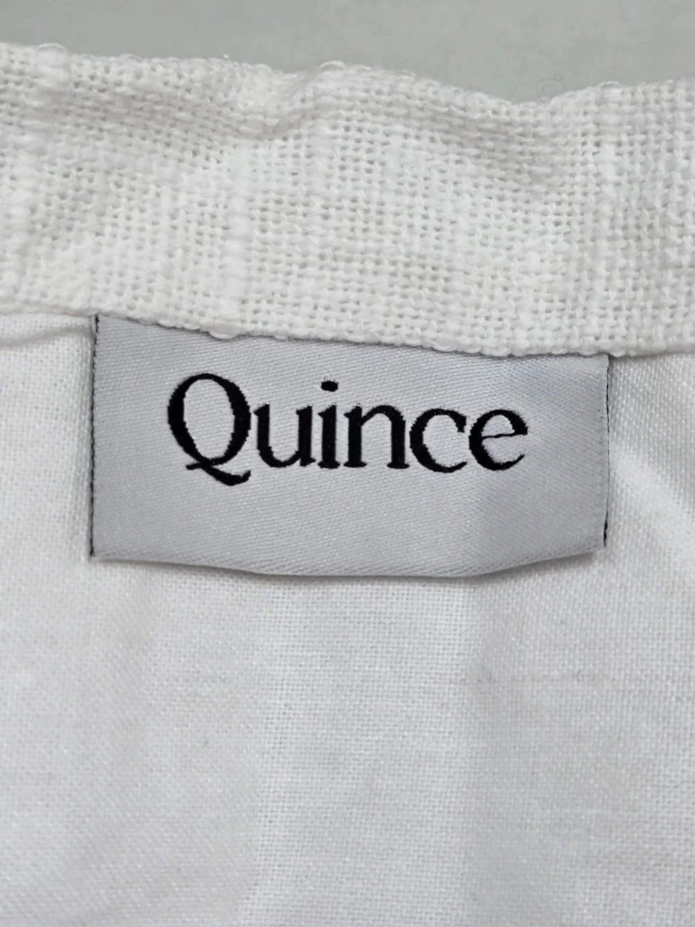 QUINCE Set Of 2 48x96 Cotton Slub Curtains White 0896